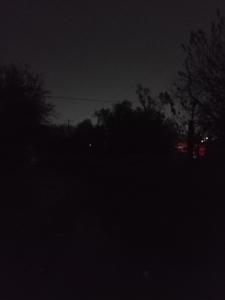 ein düsteres Bild einer Straße bei Nacht in der Unterkunft Dep1 in Guanajuato