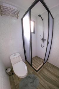 Et badeværelse på Cabañas Callihue