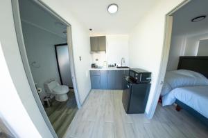 Køkken eller tekøkken på Cabañas Callihue