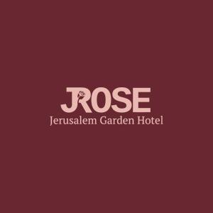 a logo for a jerusalem garden hotel at Jrose Hotel in Jerusalem