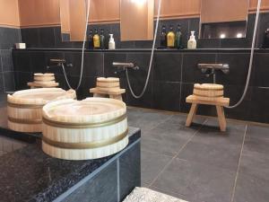 Baðherbergi á Oustat Kokusai Hotel Tajimi