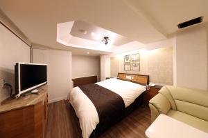 TV a/nebo společenská místnost v ubytování Hotel Fine Shiga Ritto + 5 fotografií