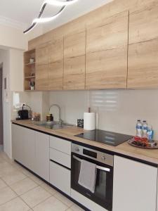 Køkken eller tekøkken på BlackGeorge Apartment Mountain View