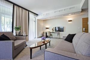 TV a/nebo společenská místnost v ubytování Diune Hotel by Zdrojowa