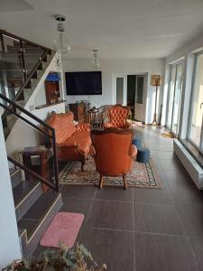 Posezení v ubytování Casa Sulfina