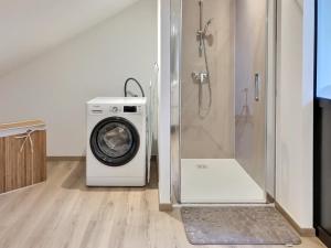 Et badeværelse på Appartement spacieux et lumineux proche gare