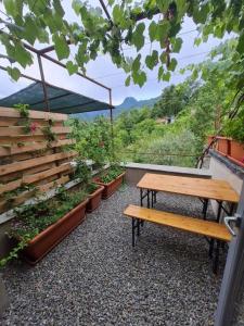 En generel udsigt til bjerge eller udsigt til bjerge taget fra lejligheden