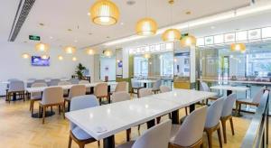 Εστιατόριο ή άλλο μέρος για φαγητό στο GreenTree Inn Shanghai Jingan Railway Station Xinzha Road Business Hotel
