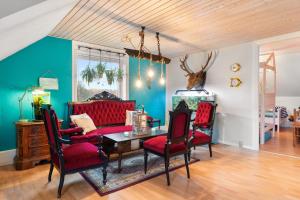 Χώρος καθιστικού στο Hyggefarm between North Sea and Baltic Sea