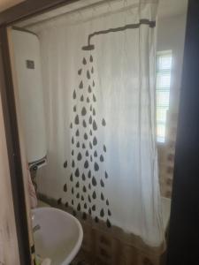 Koupelna v ubytování Family house with garden