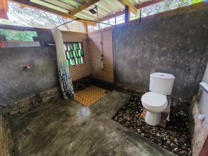 Koupelna v ubytování Farmstay Manangel