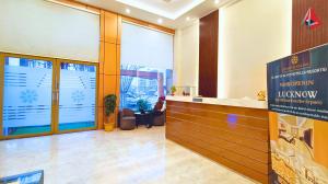 Ο χώρος του λόμπι ή της ρεσεψιόν στο Ayansh Klyde Inn, Lucknow