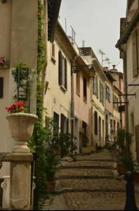 Bygningen som feriehuset ligger i