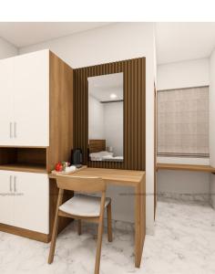 Køkken eller tekøkken på Spectra Health & Suite