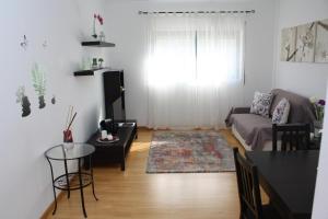 Et opholdsområde på Apartamento Mar e Serra