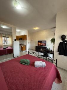 En eller flere senge i et værelse på Residenza Anagnina