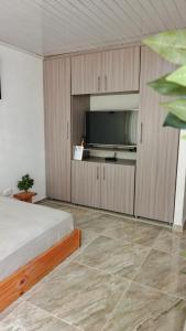 Η κουζίνα ή μικρή κουζίνα στο Donde Memo