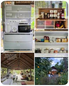 Eco camping في Thung Yao: ملصق بأربع صور لثلاجه مفتوحه