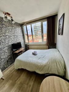 Postel nebo postele na pokoji v ubytování Hyper Centre de Valence - Studio 45