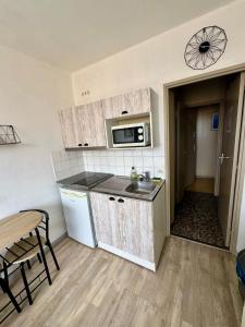 Kuchyň nebo kuchyňský kout v ubytování Hyper Centre de Valence - Studio 45