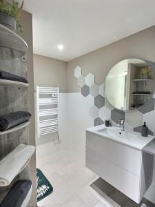 Koupelna v ubytování Charmante maison de village