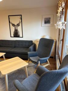 Posezení v ubytování Cosy studio for 5 near ski lift, HAMEAU D2