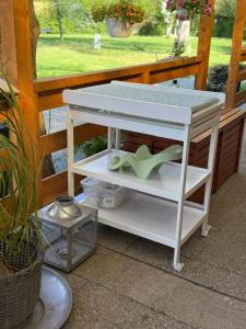 En eller flere senge i et værelse på Camping Matyáš