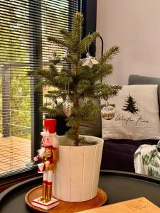 Et opholdsområde på Wczasowy Loft Sominy