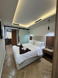 Postel nebo postele na pokoji v ubytování Centrico 8 Tangier Bendiban