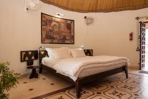 Postel nebo postele na pokoji v ubytování Sawitri Ayurveda
