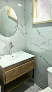 Et badeværelse på Cabaña Las Patagüas - Coñaripe