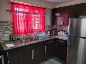 Kuchyň nebo kuchyňský kout v ubytování Silverbuttons Apartments & Eats