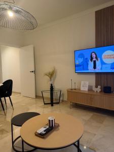 Et tv og/eller underholdning på Apartamento Boutique Centro Histórico