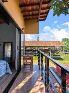 Balkón nebo terasa v ubytování Hospedandote Emuná Chicamocha