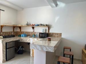 Kuchyň nebo kuchyňský kout v ubytování HK Residence