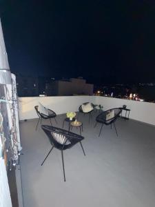 Balkón nebo terasa v ubytování La carpintería