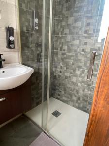 a bathroom with a shower and a sink at St Therese in Victoria +29 photos