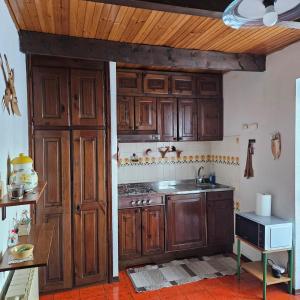 Kuchyň nebo kuchyňský kout v ubytování La Cianal