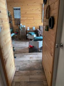 Posezení v ubytování Departamento cómodo full equipado