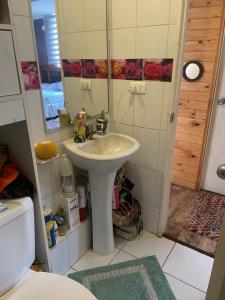 Koupelna v ubytování Departamento cómodo full equipado