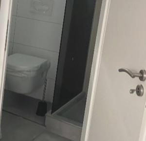 Koupelna v ubytování Maisonette am Burg