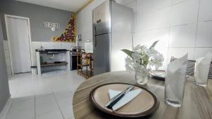 Kuchyň nebo kuchyňský kout v ubytování Praia de Carapibus PB - Casa pé na areia