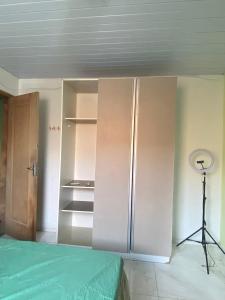 En eller flere senge i et værelse på Casa a 3km da PRAIA Central