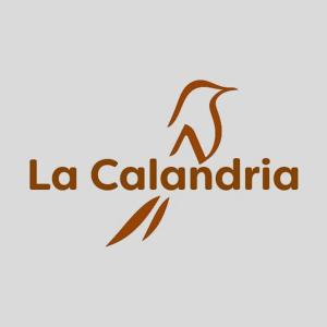 een logo voor Calabrië met een vogel bij La Calandria in Cerrillos
