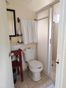 Koupelna v ubytování Hotel Machos Mahahual