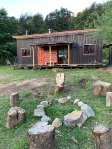 Bygningen som feriehuset ligger i