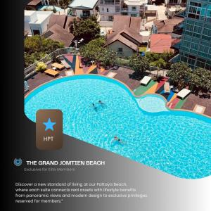 Swimmingpoolen hos eller tæt på HYBRITEL Serviced Apartment - Twin Tower Grand Jomtien Beach