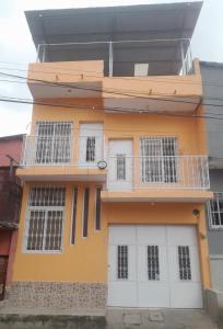 Bygningen som feriehuset ligger i