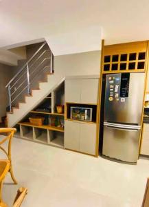 Køkken eller tekøkken på Angra pé na areia