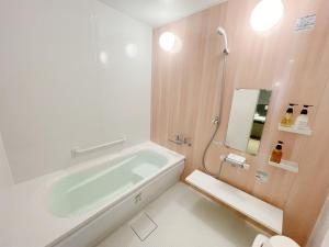 Koupelna v ubytování Volcano